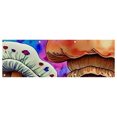 Goblin Mushrooms Banner And Sign 9  X 3  by GardenOfOphir