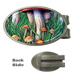 Forest Fairycore Mushroom Foraging Craft Money Clips (oval)  by GardenOfOphir