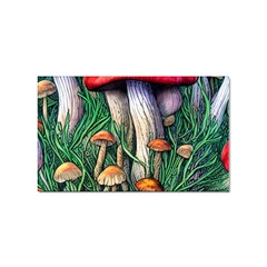 Forest Fairycore Mushroom Foraging Craft Sticker Rectangular (10 Pack) by GardenOfOphir