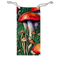 Forest Fairycore Mushroom Foraging Craft Jewelry Bag by GardenOfOphir