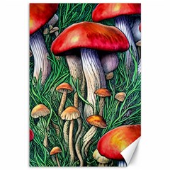 Forest Fairycore Mushroom Foraging Craft Canvas 12  X 18  by GardenOfOphir