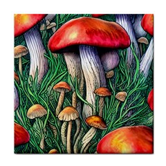 Forest Fairycore Mushroom Foraging Craft Face Towel by GardenOfOphir