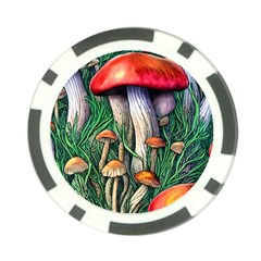 Forest Fairycore Mushroom Foraging Craft Poker Chip Card Guard (10 Pack) by GardenOfOphir