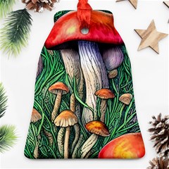 Forest Fairycore Mushroom Foraging Craft Ornament (bell) by GardenOfOphir