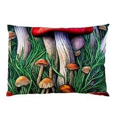 Forest Fairycore Mushroom Foraging Craft Pillow Case (two Sides) by GardenOfOphir