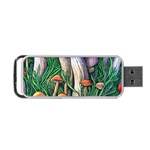 Forest Fairycore Mushroom Foraging Craft Portable USB Flash (One Side) Front