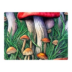 Forest Fairycore Mushroom Foraging Craft Premium Plush Fleece Blanket (mini) by GardenOfOphir