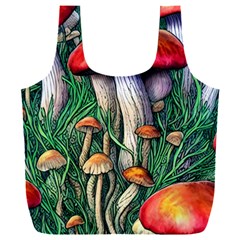 Forest Fairycore Mushroom Foraging Craft Full Print Recycle Bag (xxl) by GardenOfOphir