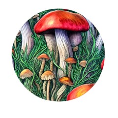 Forest Fairycore Mushroom Foraging Craft Mini Round Pill Box (pack Of 5) by GardenOfOphir