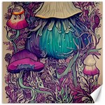 Natural Forest Fairy Mushroom Foraging Canvas 16  x 16  15.2 x15.41  Canvas - 1