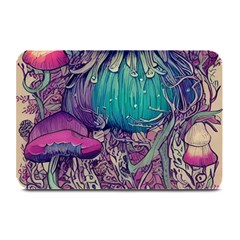 Natural Forest Fairy Mushroom Foraging Plate Mats by GardenOfOphir