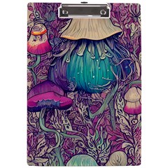 Natural Forest Fairy Mushroom Foraging A4 Acrylic Clipboard by GardenOfOphir