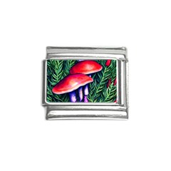 Vintage Flowery Garden Nature Mushroom Italian Charm (9mm)