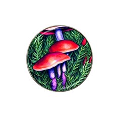 Vintage Flowery Garden Nature Mushroom Hat Clip Ball Marker by GardenOfOphir