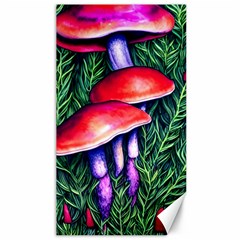 Vintage Flowery Garden Nature Mushroom Canvas 40  X 72  by GardenOfOphir