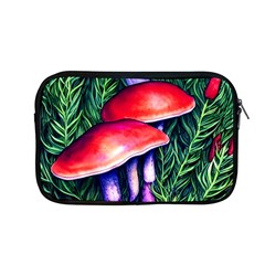 Vintage Flowery Garden Nature Mushroom Apple Macbook Pro 13  Zipper Case by GardenOfOphir