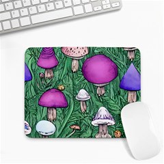 Woodsy Pottery Forest Mushroom Foraging Small Mousepad by GardenOfOphir