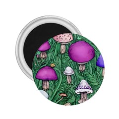 Woodsy Pottery Forest Mushroom Foraging 2 25  Magnets by GardenOfOphir