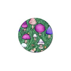 Woodsy Pottery Forest Mushroom Foraging Golf Ball Marker (10 Pack) by GardenOfOphir