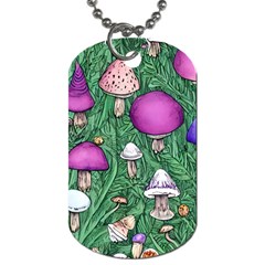 Woodsy Pottery Forest Mushroom Foraging Dog Tag (two Sides)