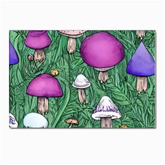 Woodsy Pottery Forest Mushroom Foraging Postcards 5  X 7  (pkg Of 10) by GardenOfOphir