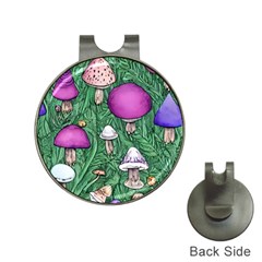 Woodsy Pottery Forest Mushroom Foraging Hat Clips With Golf Markers by GardenOfOphir