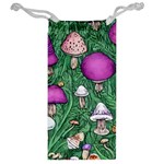 Woodsy Pottery Forest Mushroom Foraging Jewelry Bag Back