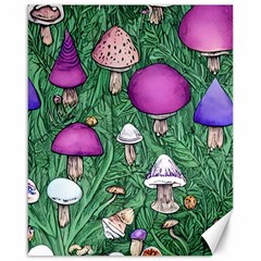 Woodsy Pottery Forest Mushroom Foraging Canvas 16  X 20  by GardenOfOphir