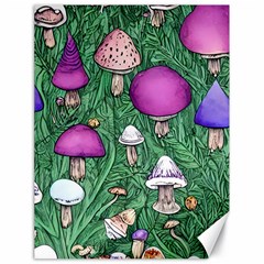 Woodsy Pottery Forest Mushroom Foraging Canvas 18  X 24  by GardenOfOphir