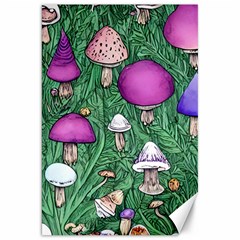 Woodsy Pottery Forest Mushroom Foraging Canvas 20  X 30  by GardenOfOphir