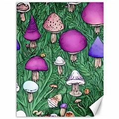 Woodsy Pottery Forest Mushroom Foraging Canvas 36  X 48 