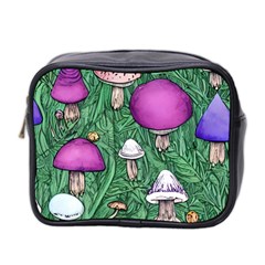 Woodsy Pottery Forest Mushroom Foraging Mini Toiletries Bag (two Sides) by GardenOfOphir