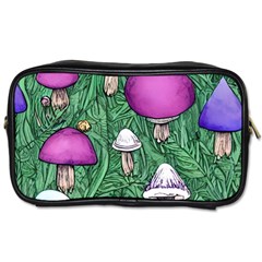 Woodsy Pottery Forest Mushroom Foraging Toiletries Bag (one Side) by GardenOfOphir