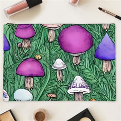 Woodsy Pottery Forest Mushroom Foraging Cosmetic Bag (xxl) by GardenOfOphir