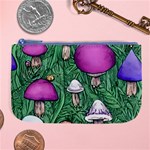 Woodsy Pottery Forest Mushroom Foraging Large Coin Purse Front