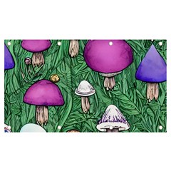 Woodsy Pottery Forest Mushroom Foraging Banner And Sign 7  X 4  by GardenOfOphir