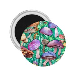 Forestcore Fantasy Farmcore Mushroom Foraging 2 25  Magnets by GardenOfOphir