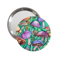 Forestcore Fantasy Farmcore Mushroom Foraging 2 25  Handbag Mirrors by GardenOfOphir