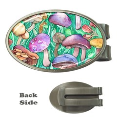 Forestcore Fantasy Farmcore Mushroom Foraging Money Clips (oval)  by GardenOfOphir