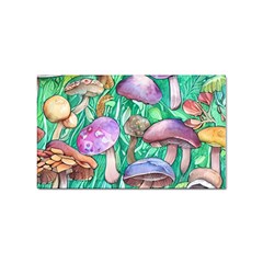 Forestcore Fantasy Farmcore Mushroom Foraging Sticker (rectangular) by GardenOfOphir