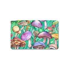 Forestcore Fantasy Farmcore Mushroom Foraging Magnet (name Card) by GardenOfOphir