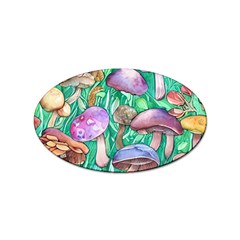 Forestcore Fantasy Farmcore Mushroom Foraging Sticker Oval (100 Pack) by GardenOfOphir