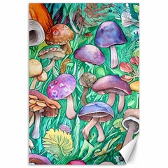 Forestcore Fantasy Farmcore Mushroom Foraging Canvas 12  X 18  by GardenOfOphir