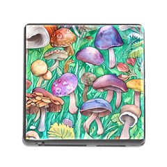 Forestcore Fantasy Farmcore Mushroom Foraging Memory Card Reader (square 5 Slot) by GardenOfOphir