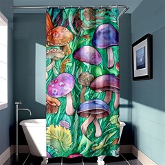 Forestcore Fantasy Farmcore Mushroom Foraging Shower Curtain 36  X 72  (stall)  by GardenOfOphir