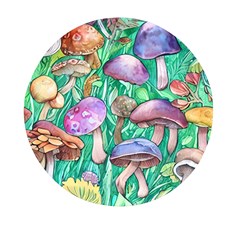 Forestcore Fantasy Farmcore Mushroom Foraging Mini Round Pill Box (pack Of 5) by GardenOfOphir