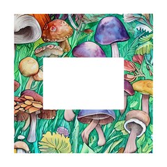 Forestcore Fantasy Farmcore Mushroom Foraging White Box Photo Frame 4  X 6 