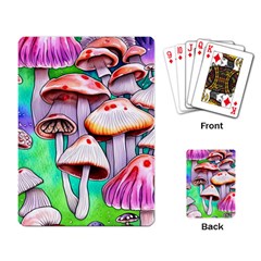 Tiny Mushrooms In A Forest Playing Cards Single Design (rectangle) by GardenOfOphir