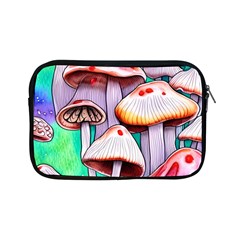 Tiny Mushrooms In A Forest Apple Ipad Mini Zipper Cases by GardenOfOphir