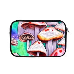 Tiny Mushrooms In A Forest Apple Macbook Pro 13  Zipper Case by GardenOfOphir